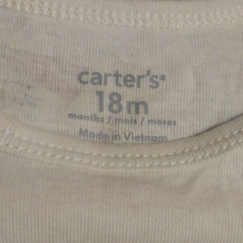 Carter's Cream Long-Sleeve Baby One-Piece with Woodland Winter Prints - Picture 4 of 8